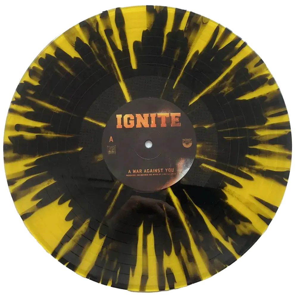 IGNITE · A War Against You | YELLOW BLACK SPLATTER LP · Picture 2 IGNITE · A War Against You | YELLOW BLACK SPLATTER LP (Hardcore Vinyl) · Picture 2