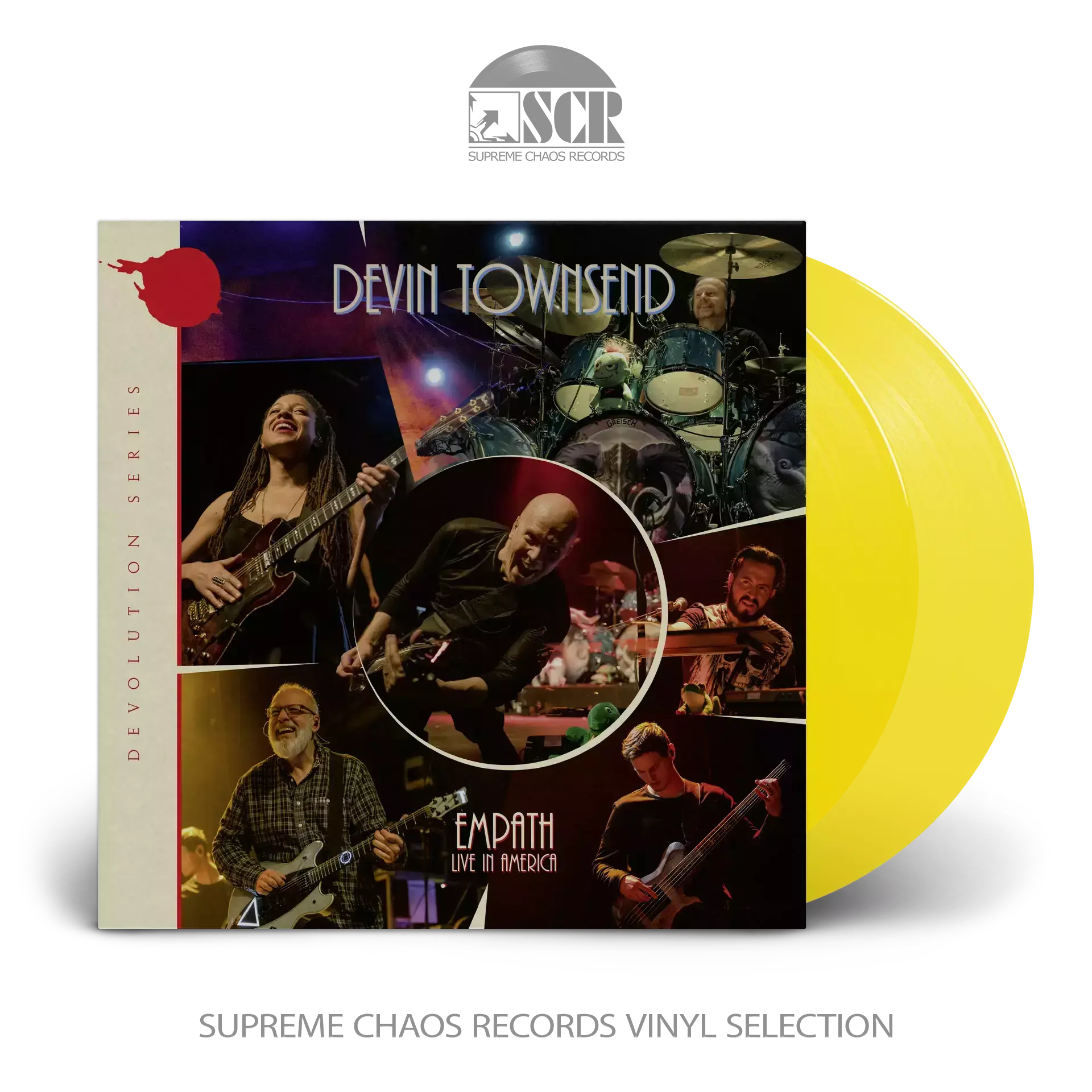 DEVIN TOWNSEND · Devolution Series #3 - Empath Live In America | TRANSPARENT SUN YELLOW 2LP DEVIN TOWNSEND · Devolution Series #3 - Empath Live In America | TRANSPARENT SUN YELLOW 2LP (Progressive Rock Vinyl)