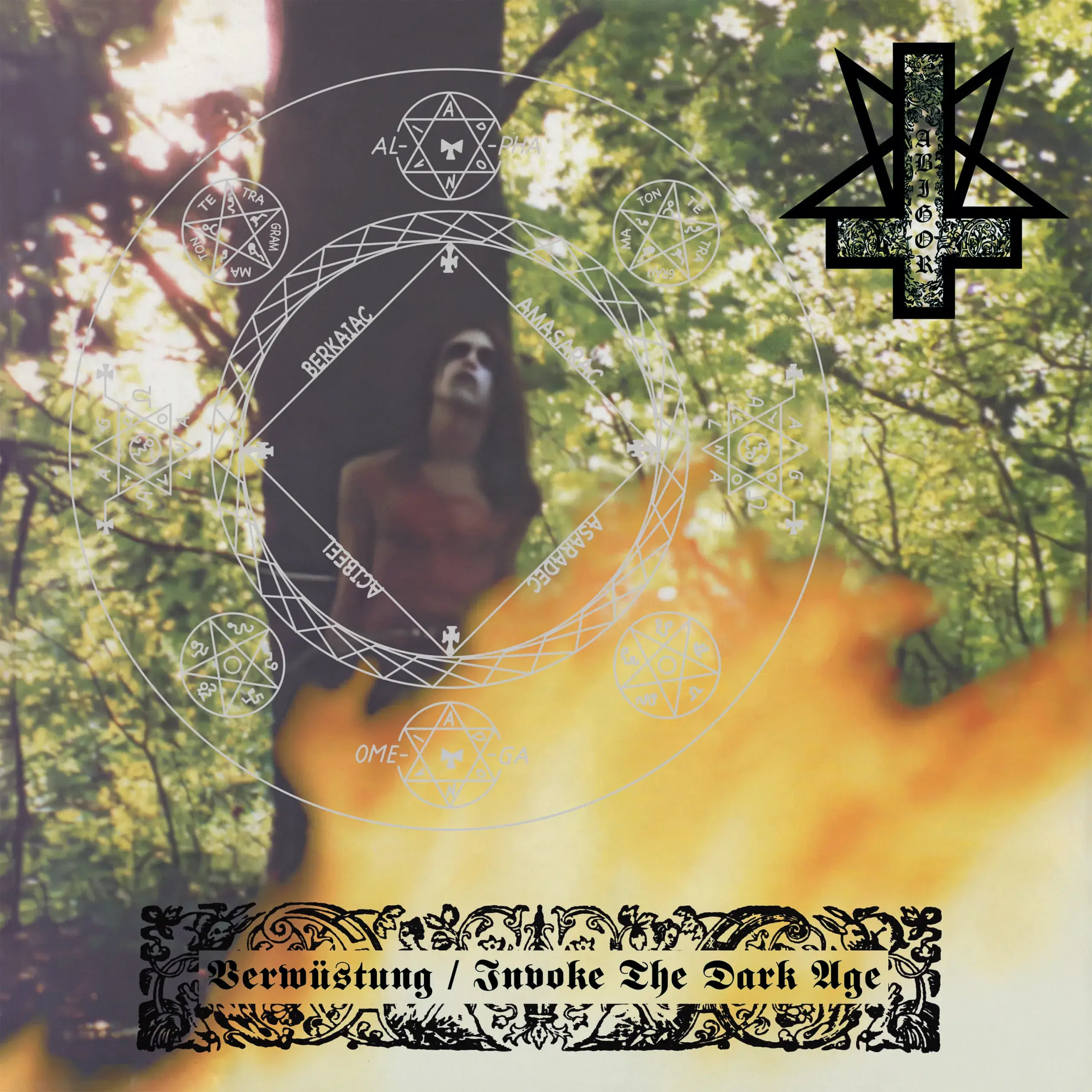 ABIGOR · Verwüstung / Invoke The Dark Age | BLACK LP (Black Metal Vinyl) · Picture 1