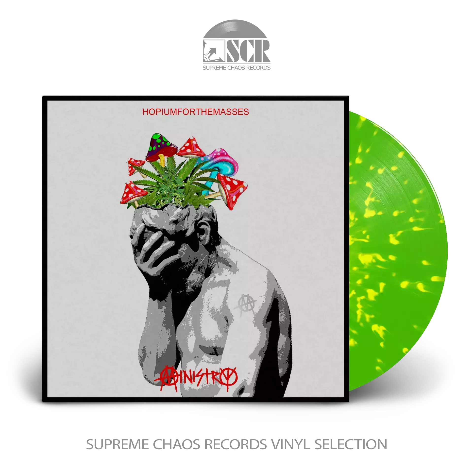 MINISTRY - Hopiumforthemasses · GREEN/YELLOW SPLATTER LP MINISTRY - Hopiumforthemasses · GREEN/YELLOW SPLATTER LP (Industrial Rock Vinyl)