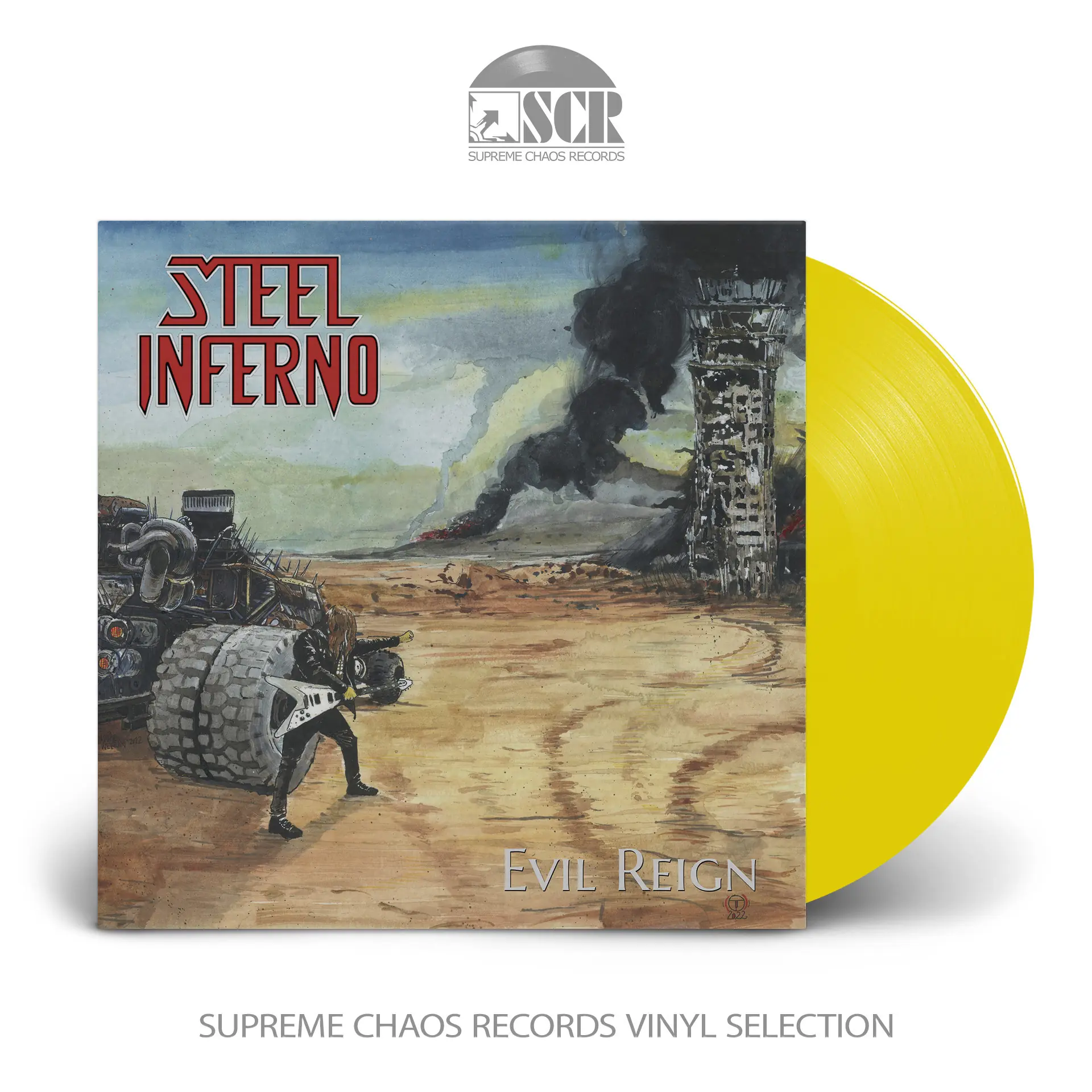 STEEL INFERNO - Evil Reign · YELLOW LP STEEL INFERNO - Evil Reign · YELLOW LP (Heavy Metal Vinyl)