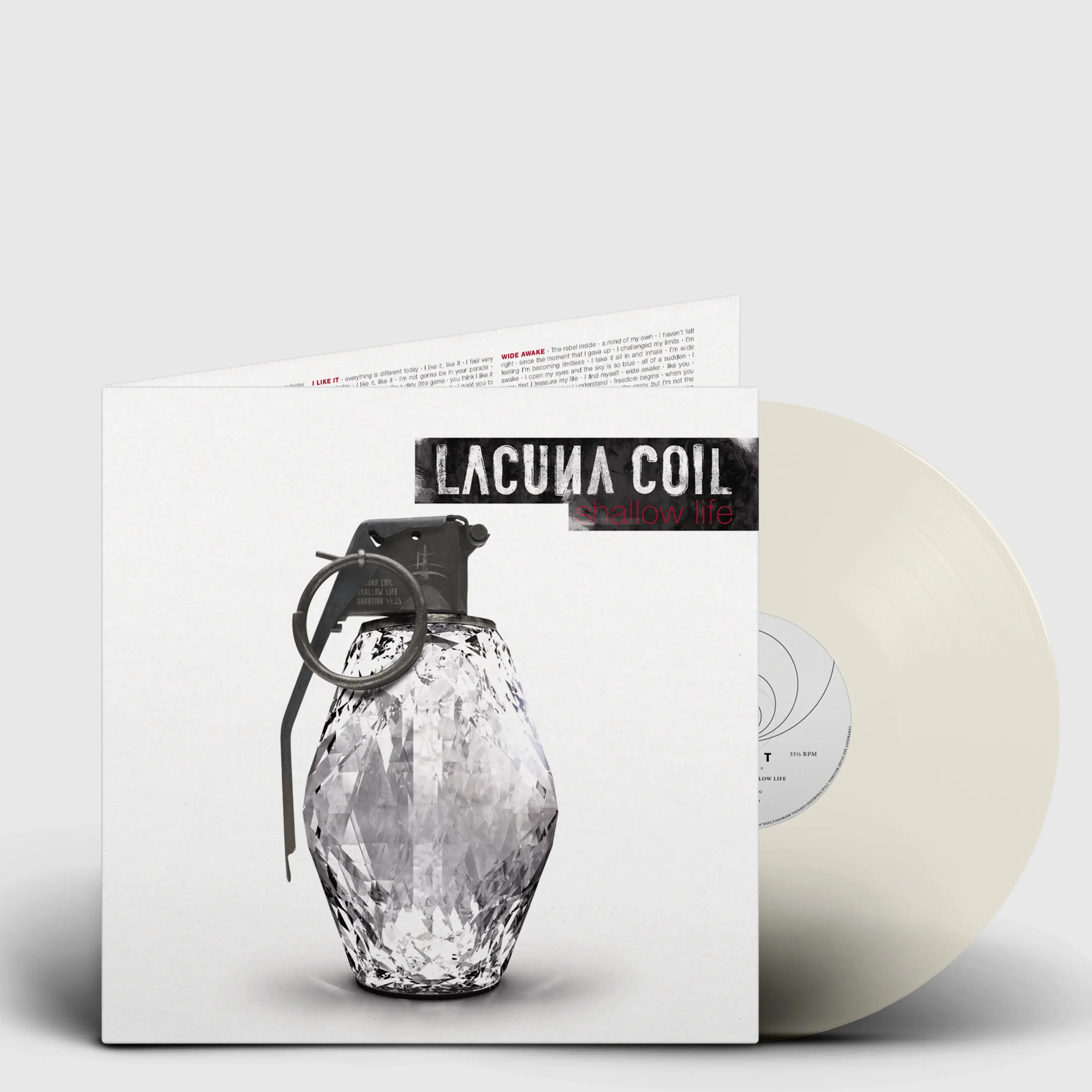 LACUNA COIL - Shallow Life · CLEAR LP LACUNA COIL - Shallow Life · CLEAR LP (Alternative Metal Vinyl)