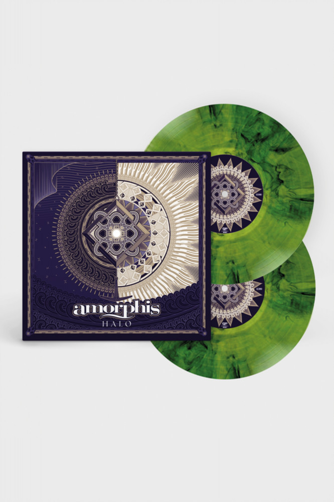 AMORPHIS - Halo · YELLOW/BLUE/BLACK MARBLED DLP AMORPHIS - Halo · YELLOW/BLUE/BLACK MARBLED DLP (Death Metal Vinyl)