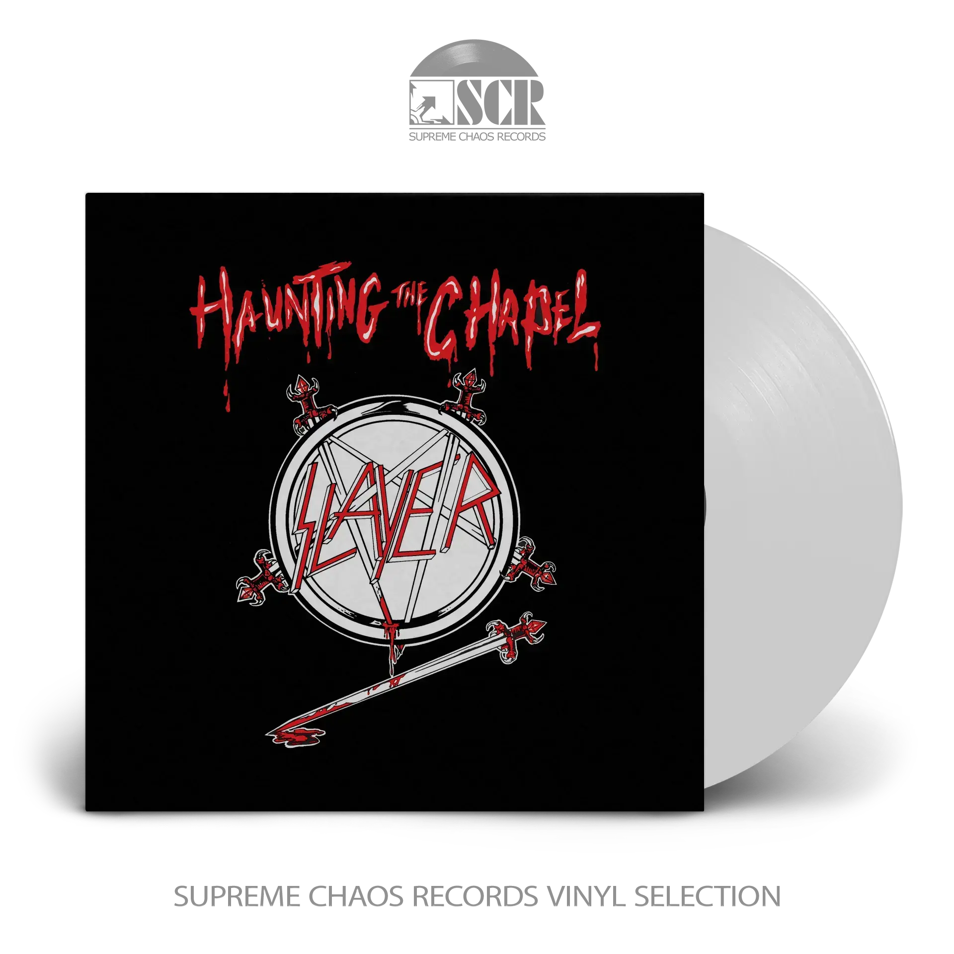 SLAYER - Haunting The Chapel · WHITE LP SLAYER - Haunting The Chapel · WHITE LP (Thrash Metal Vinyl)