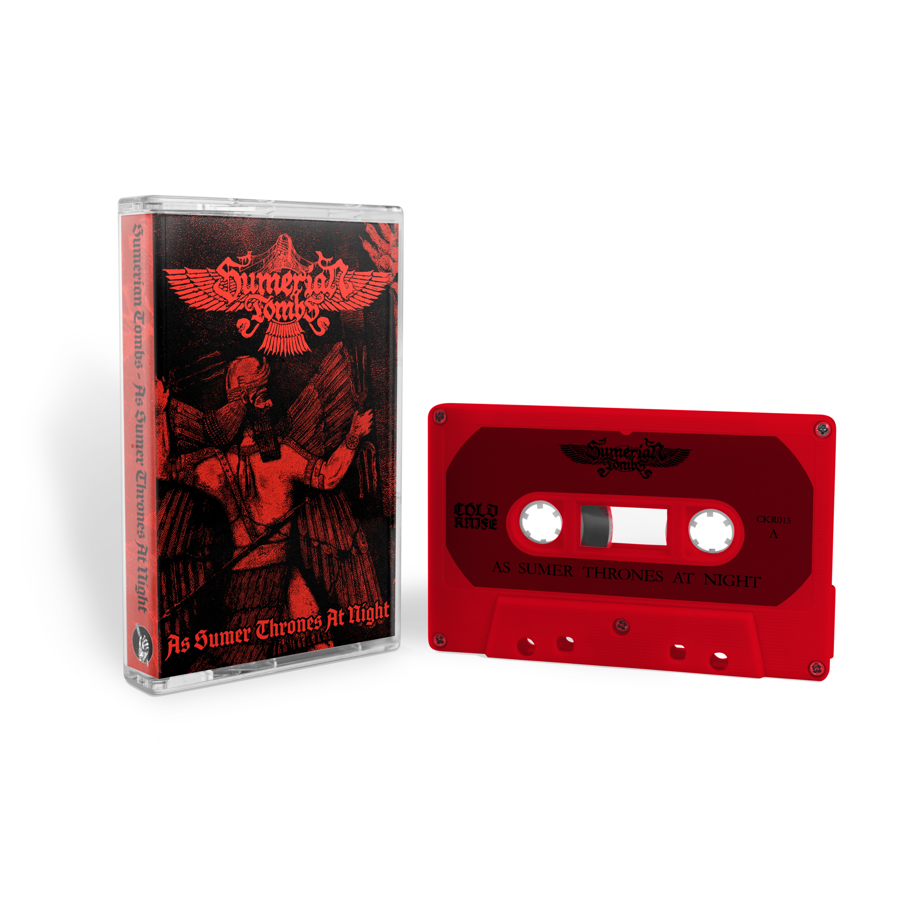 SUMERIAN TOMBS · As Sumer Thrones At Night | RED TAPE (Black Metal/Death Metal Tapes)