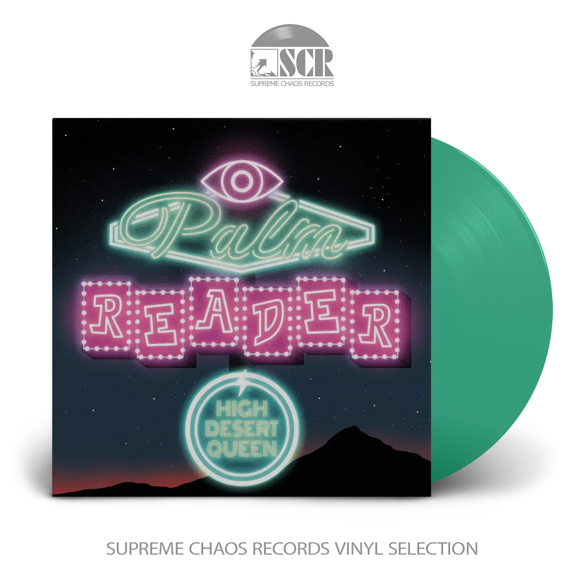 HIGH DESERT QUEEN - Palm Reader · TRANSPARENT GREEN LP HIGH DESERT QUEEN - Palm Reader · TRANSPARENT GREEN LP (Stoner Rock Vinyl)