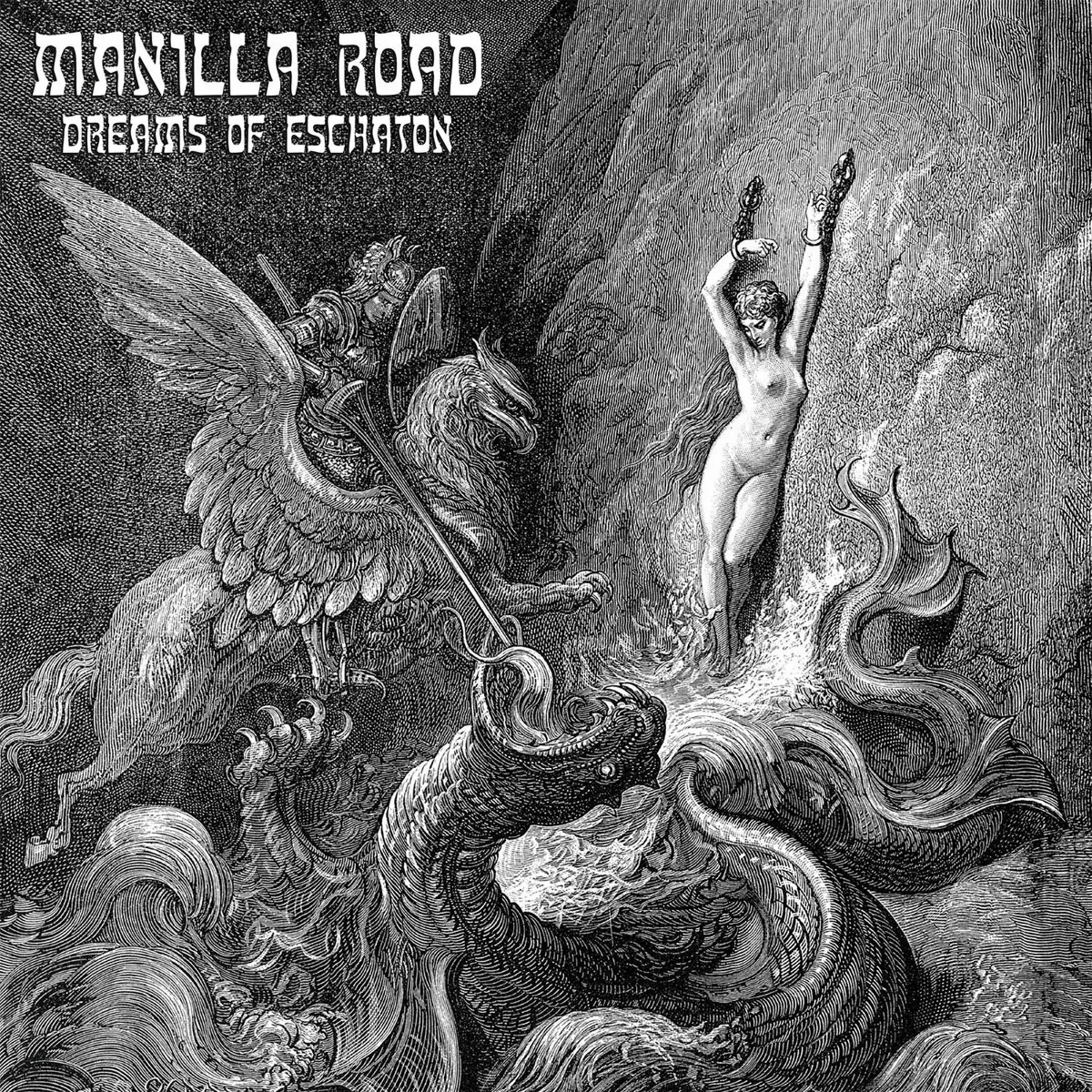 MANILLA ROAD - Dreams Of Eschaton · WHITE/GREY SPLATTER DLP 1
