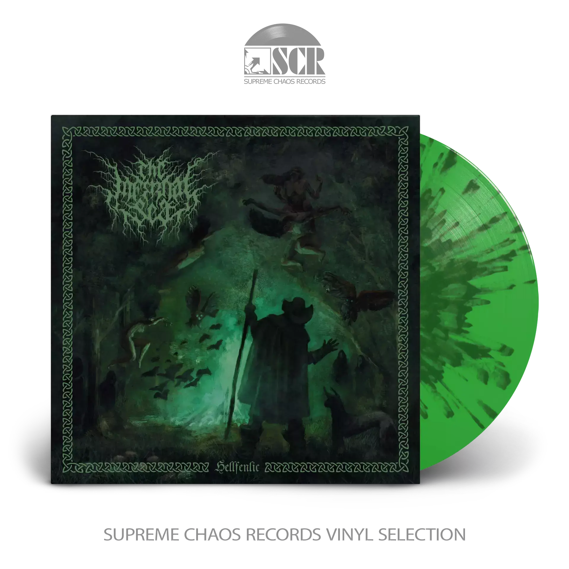 THE INFERNAL SEA · Hellfenlic | GREEN/BLACK SPLATTER LP (Black Metal Vinyl)