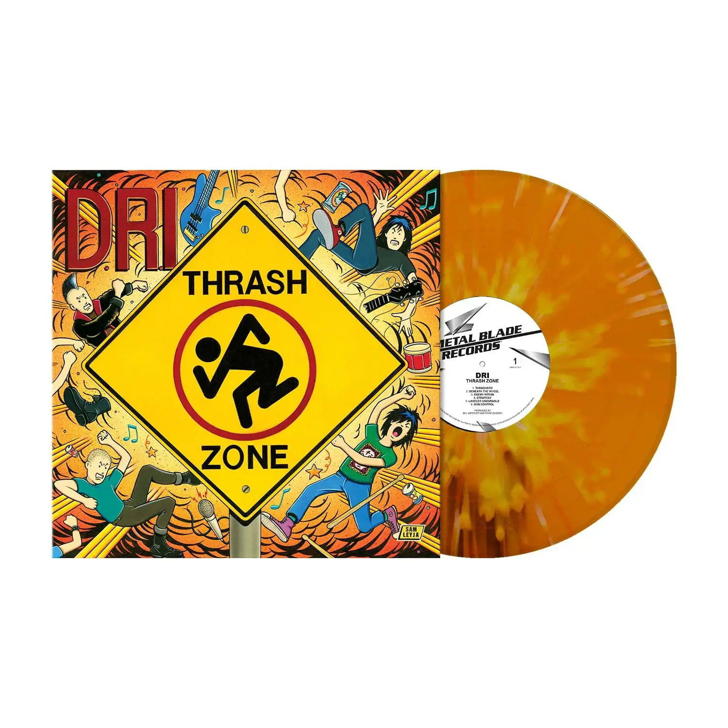 D.R.I. - Thrash Zone · ORANGE/YELLOW/WHITE SPLATTER LP D.R.I. - Thrash Zone · ORANGE/YELLOW/WHITE SPLATTER LP (Thrash Metal Vinyl)