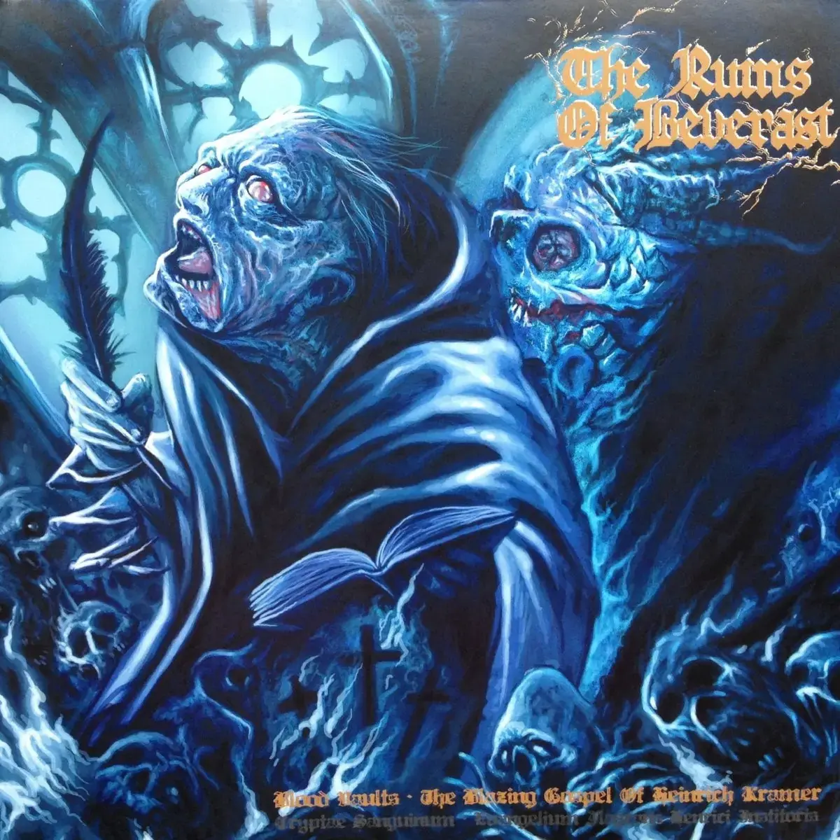 THE RUINS OF BEVERAST - Blood Vaults · BLUE/WHITE 2LP (Black Metal Vinyl) · Picture 1