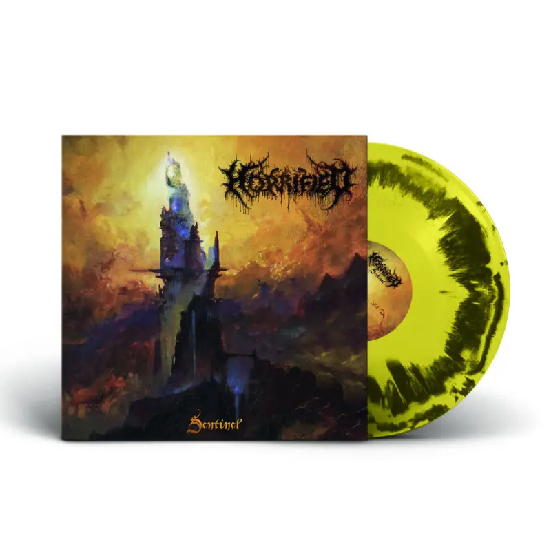 HORRIFIED · Sentinel | YELLOW/BLACK SWIRL LP (Death Metal Vinyl)