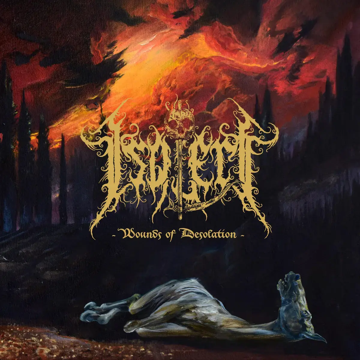 ISOLERT - Wounds Of Desolation · BLACK LP (Black Metal Vinyl) · Bild 1