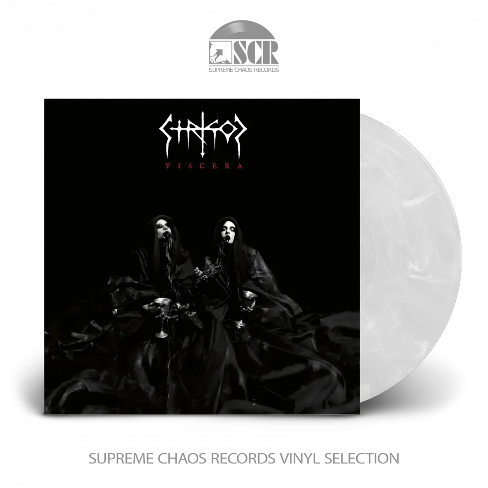 STRIGOI · Viscera | CLEAR/WHITE MARBLED LP (Death Metal Vinyl)