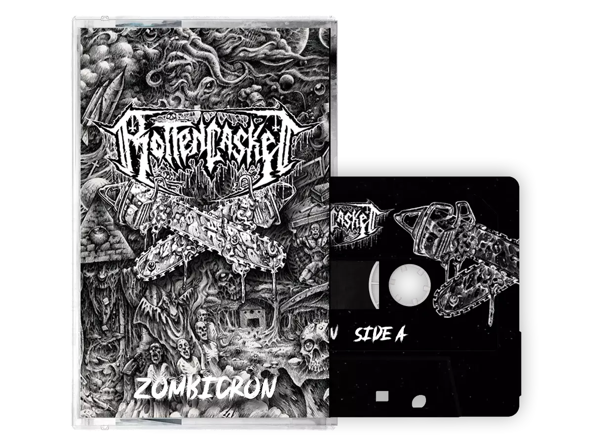 ROTTEN CASKET · Zombicron | BLACK TAPE ROTTEN CASKET · Zombicron | BLACK TAPE (Death Metal Tapes)