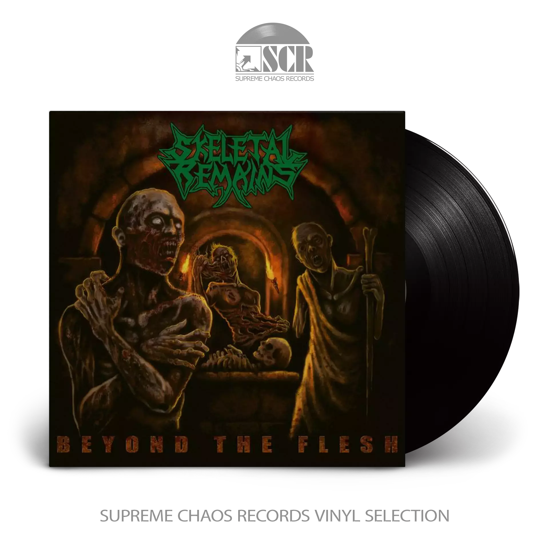 SKELETAL REMAINS - Beyond The Flesh (Re-Issue 2021) · BLACK LP (Death Metal Vinyl)