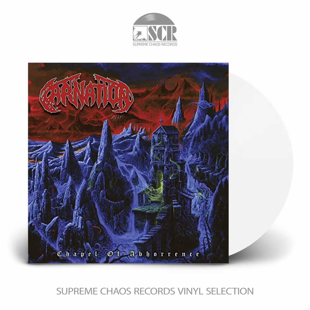 CARNATION · Chapel Of Abhorrence | WHITE LP CARNATION · Chapel Of Abhorrence | WHITE LP (Death Metal Vinyl)