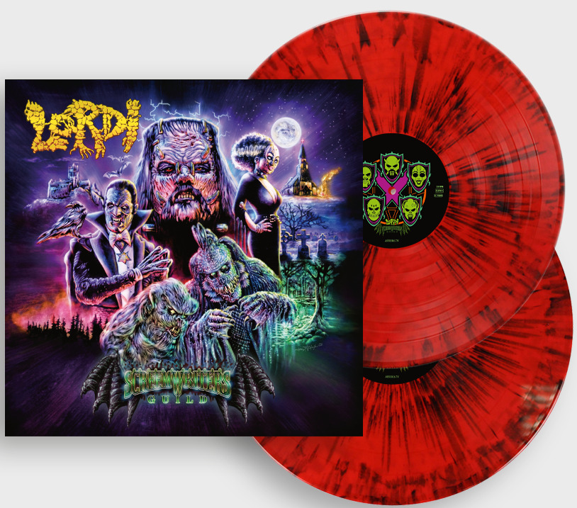 LORDI · Screem Writers Guild | OPAQUE RED/BLACK SPLATTER DLP LORDI · Screem Writers Guild | OPAQUE RED/BLACK SPLATTER DLP (Hard Rock Vinyl)