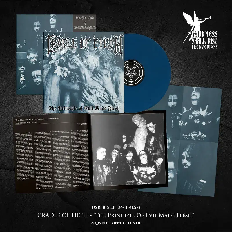 CRADLE OF FILTH - The Principle of Evil Made Flesh · AQUA BLUE LP (Black Metal/Gothic Metal Vinyl) · Picture 2