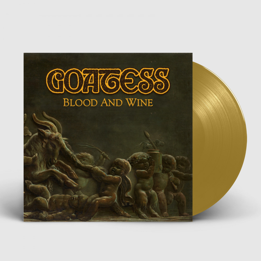 GOATESS - Blood And Wine · GOLD LP (Doom Metal Vinyl)