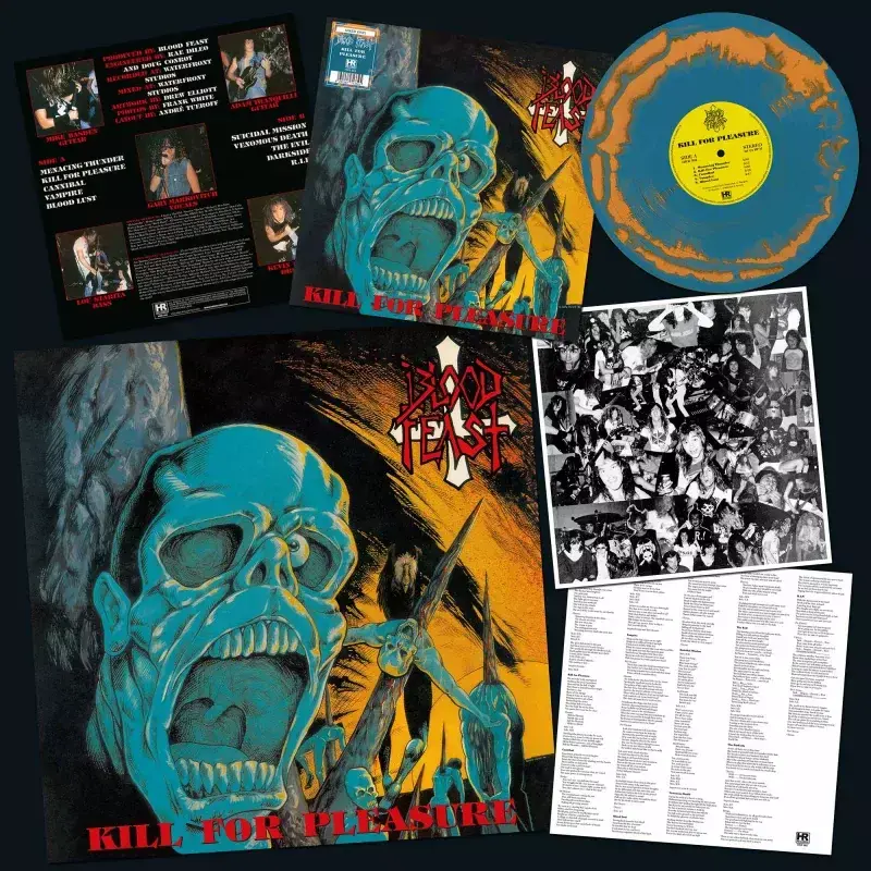 BLOOD FEAST · Kill for Pleasure | BLUE/ORANGE LP (Thrash Metal Vinyl)