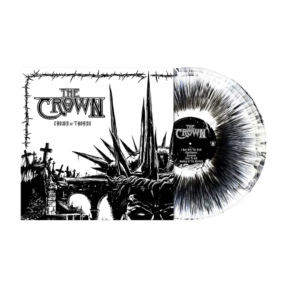 THE CROWN · Crown Of Thorns | WHITE "BLACKDUST" LP THE CROWN · Crown Of Thorns | WHITE "BLACKDUST" LP (Thrash Metal/Death Metal Vinyl)