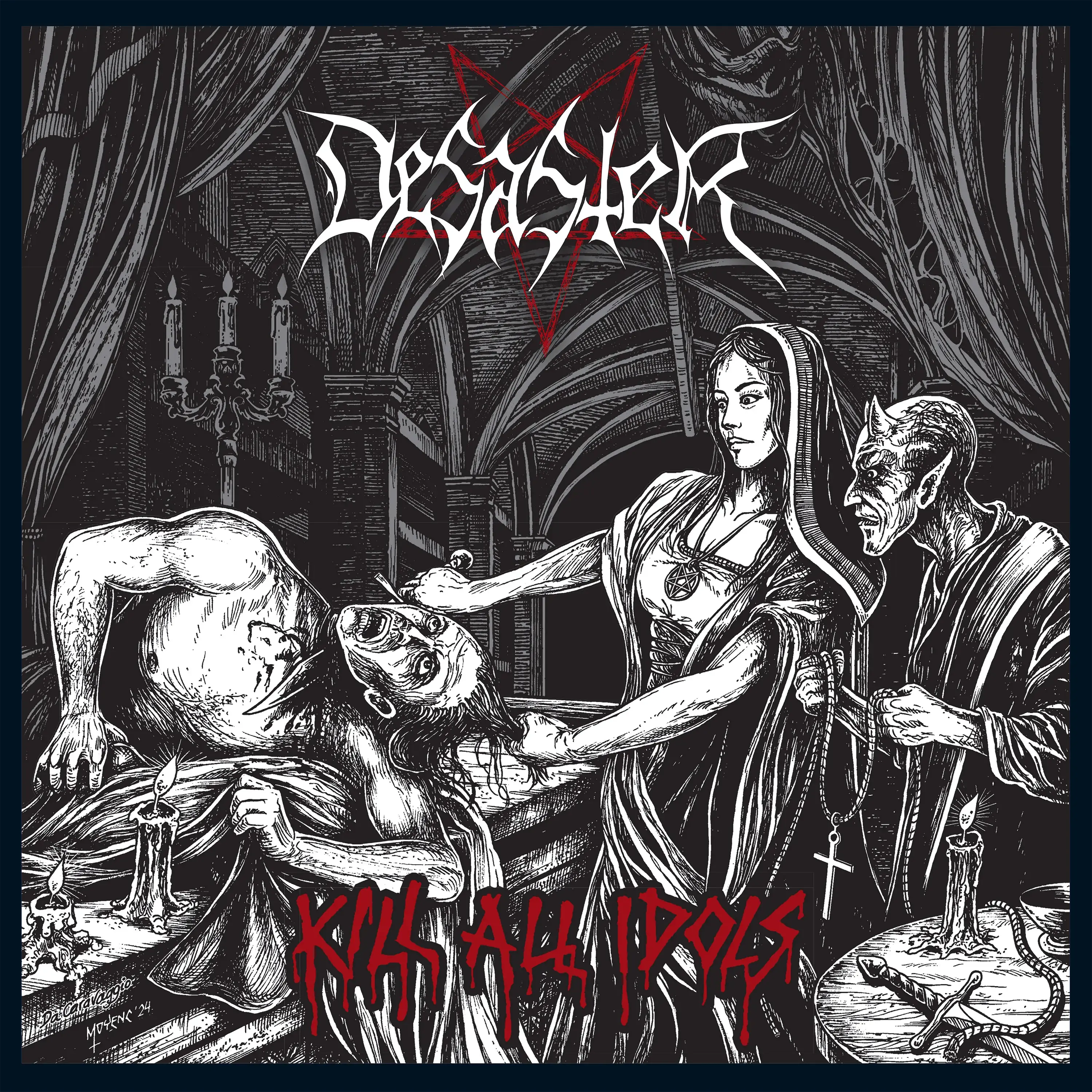 DESASTER - Kill All Idols · GREY MARBLED LP · Picture 1 DESASTER - Kill All Idols · GREY MARBLED LP (Black Metal/Thrash Metal Vinyl) · Picture 1