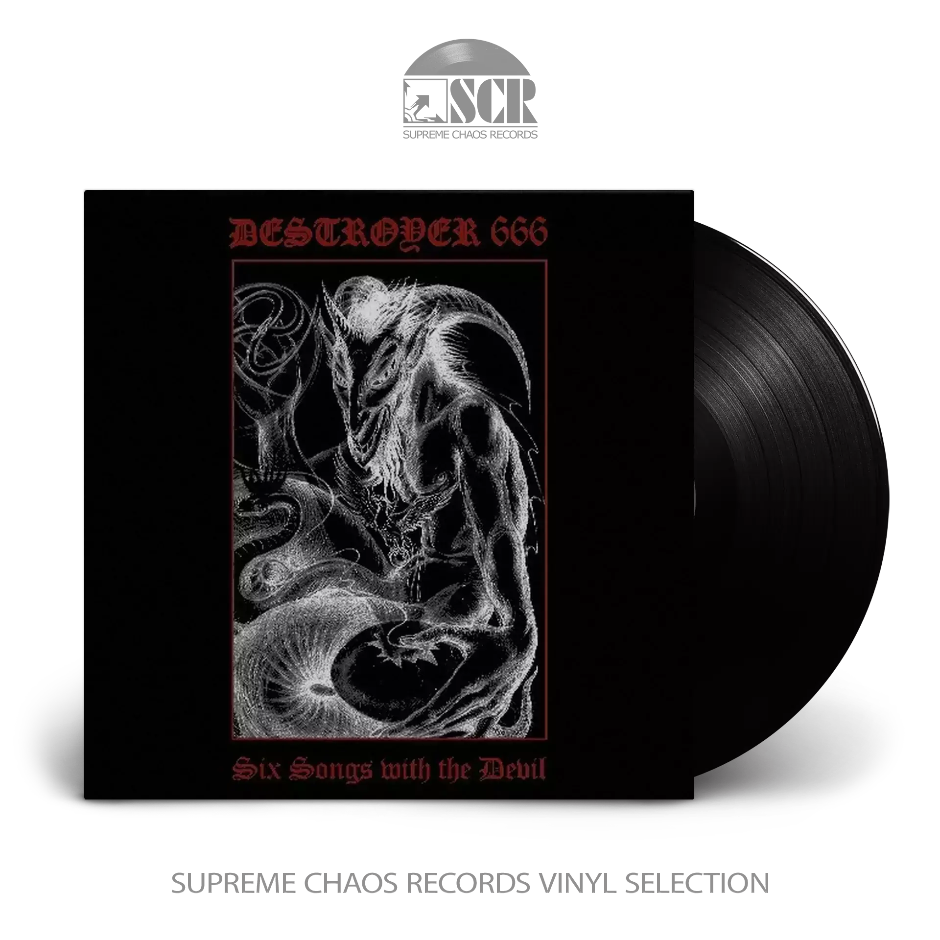 DESTRÖYER 666 · Six Songs with the Devil | BLACK LP DESTRÖYER 666 · Six Songs with the Devil | BLACK LP (Black Metal Vinyl)