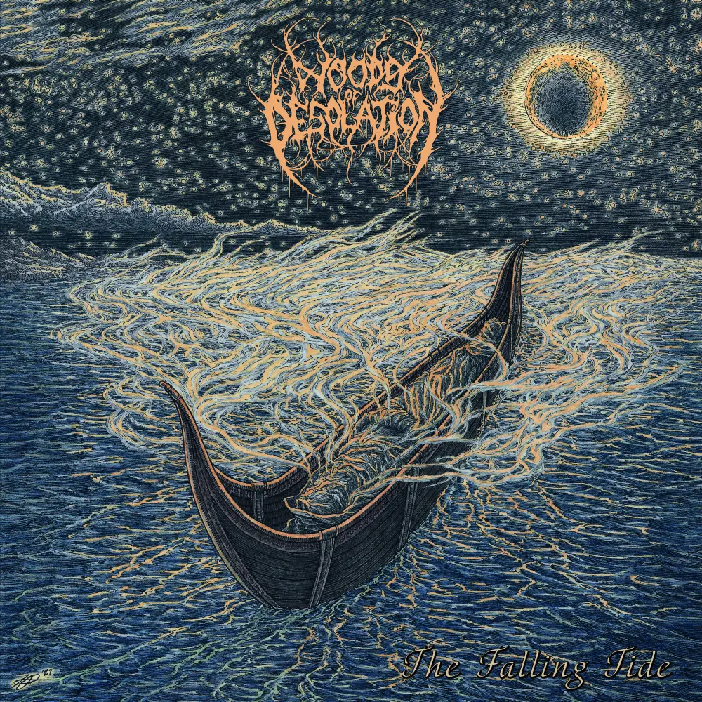 WOODS OF DESOLATION - The Falling Tide · BLUE/WHITE/BLACK LP · Picture 1 WOODS OF DESOLATION - The Falling Tide · BLUE/WHITE/BLACK LP (Black Metal Vinyl) · Picture 1