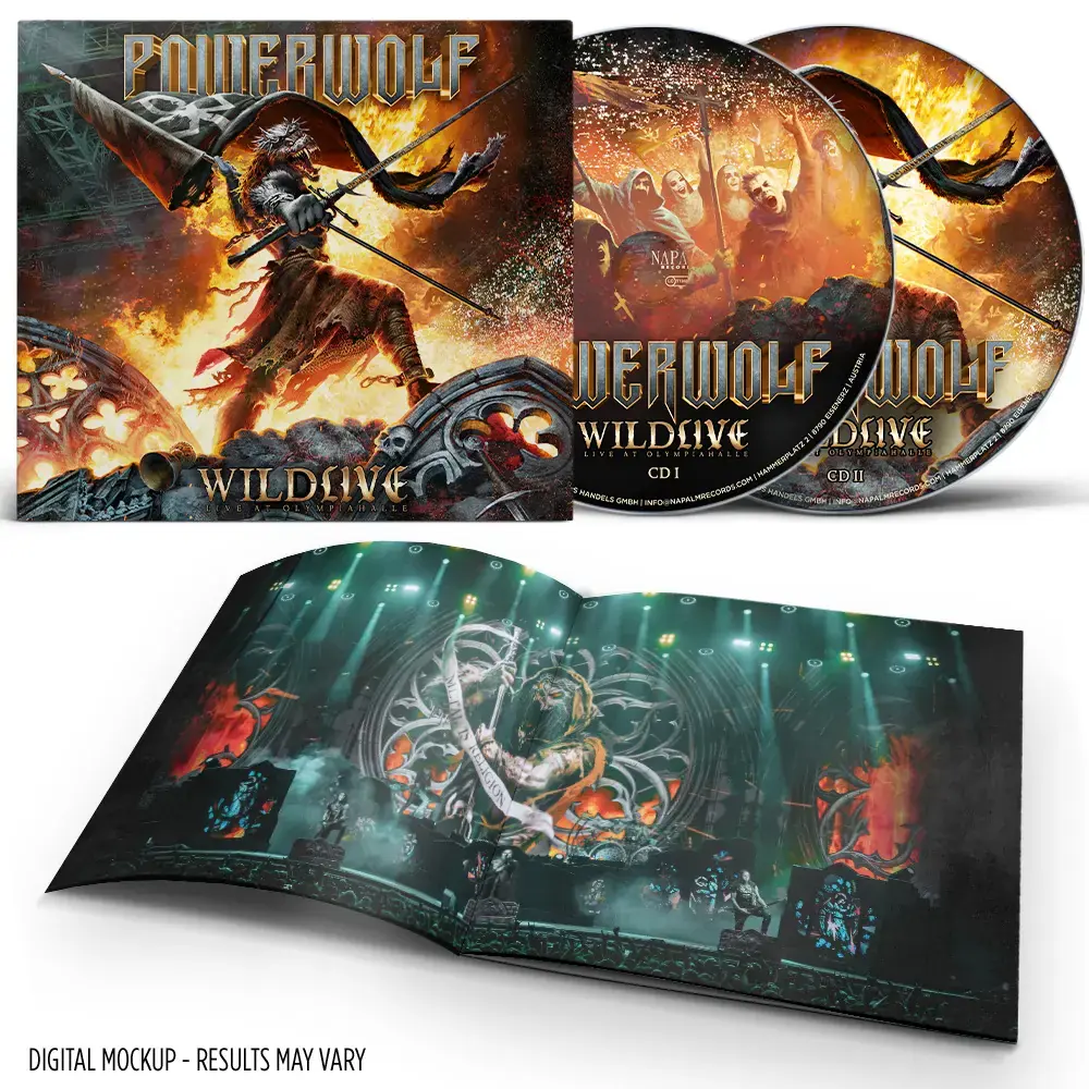 POWERWOLF - Wildlive (Live At Olympiahalle) · DIGIPAK 2CD · Picture 2 POWERWOLF - Wildlive (Live At Olympiahalle) · DIGIPAK 2CD (Heavy Metal CDs) · Picture 2