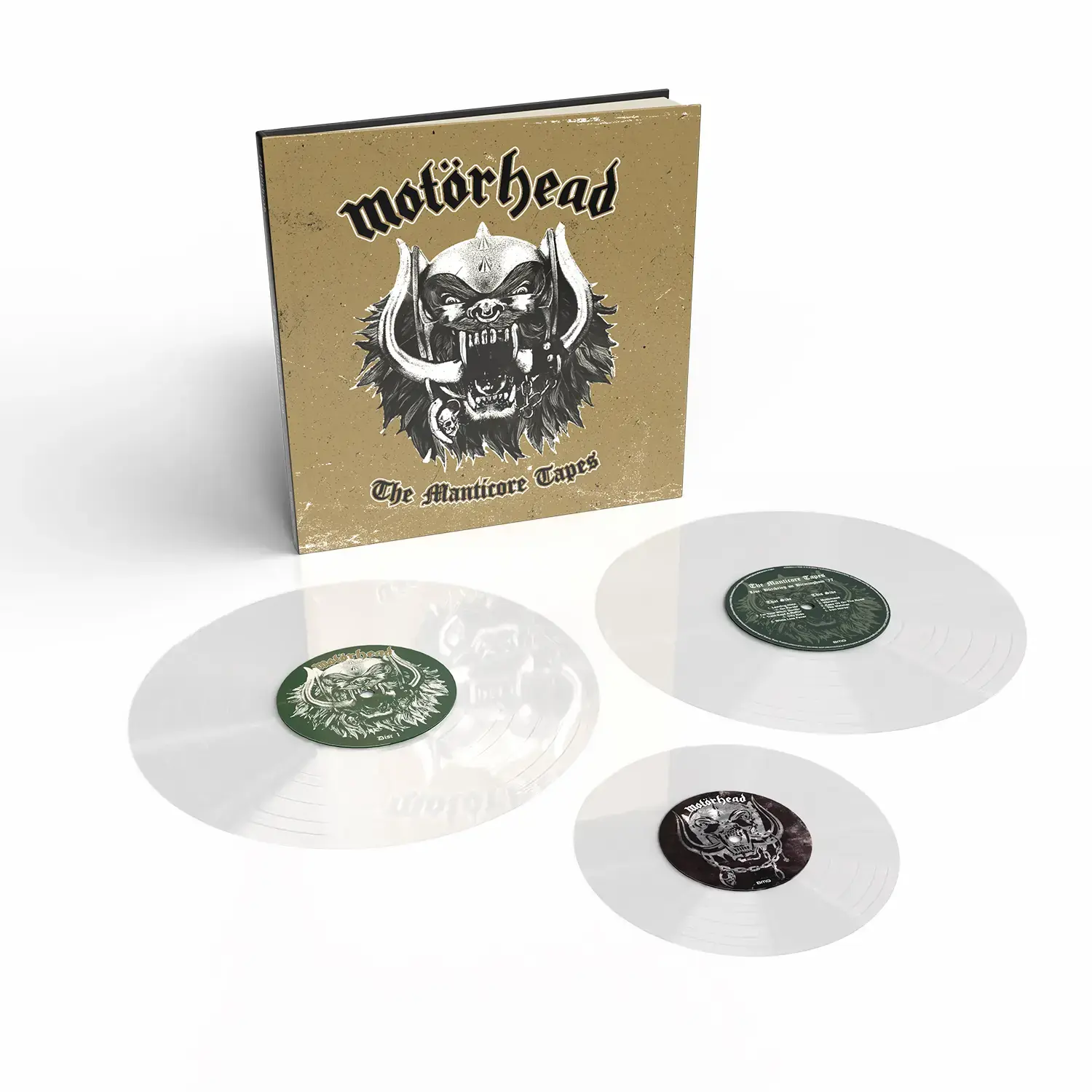 MOTÖRHEAD - The Manticore Tapes · CLEAR DELUXE 2LP+7" BOOKPACK 2