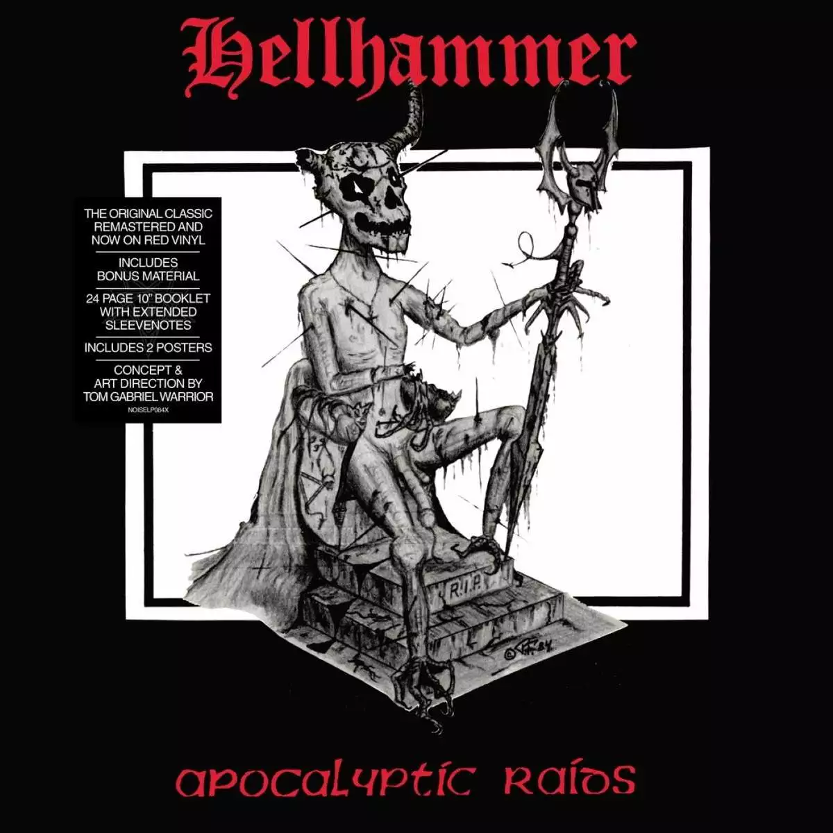 HELLHAMMER - Apocalyptic Raids · RED LP · Picture 1 HELLHAMMER - Apocalyptic Raids · RED LP (Death Metal Vinyl) · Picture 1