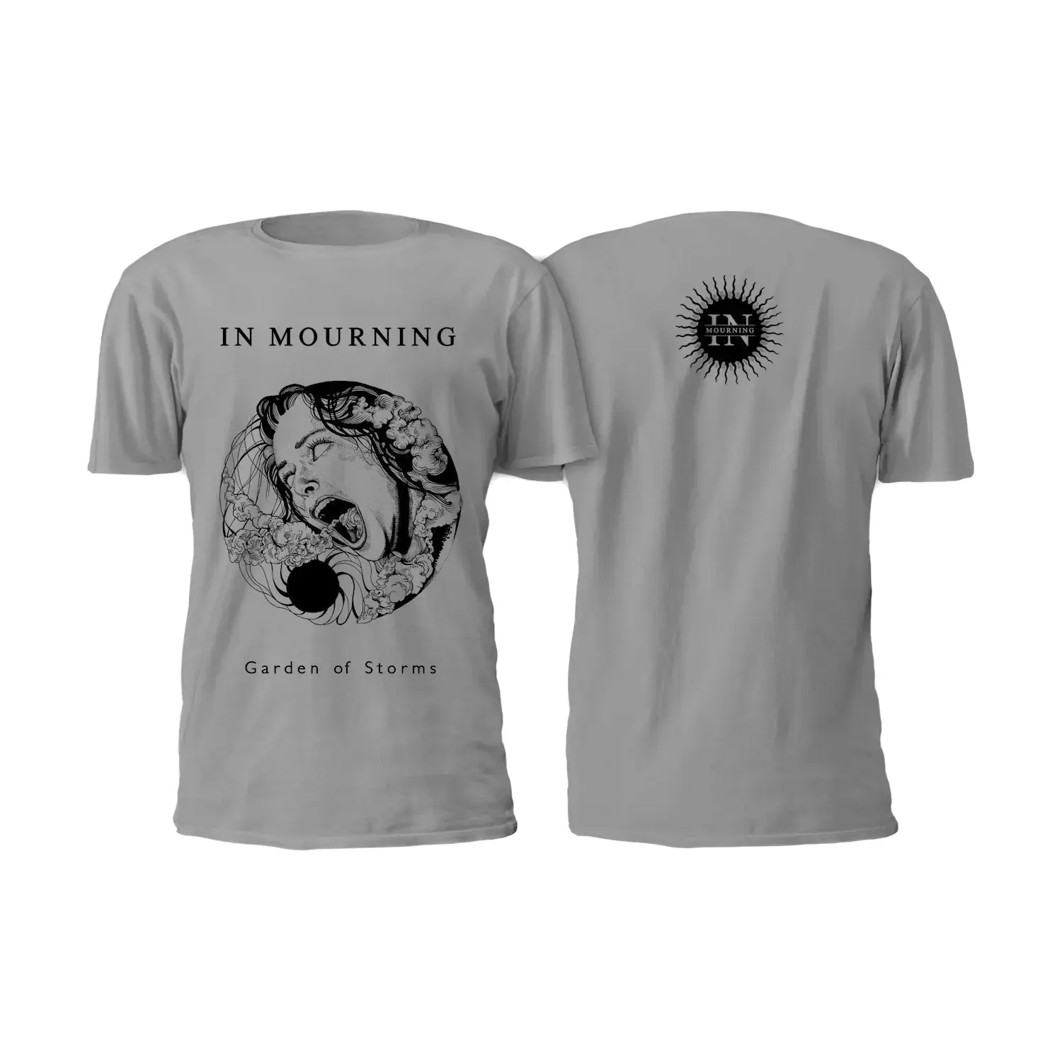 IN MOURNING · Garden of Storms Grey | T-SHIRT (Death Metal/Doom Metal/Progressive Metal Clothes)