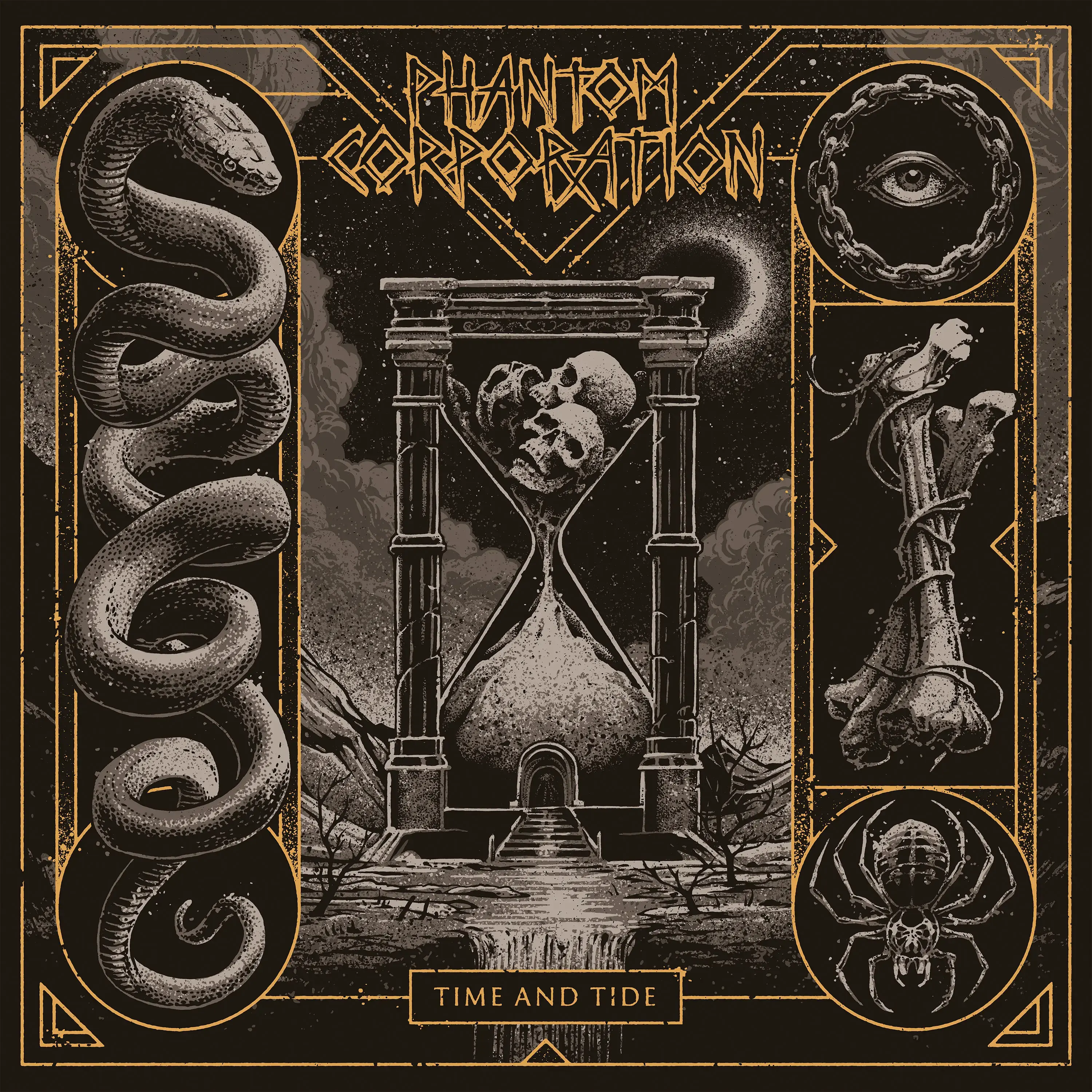 PHANTOM CORPORATION - Time And Tide · SPLATTER LP · Picture 2 PHANTOM CORPORATION - Time And Tide · SPLATTER LP (Thrash Metal/D-Beat/Death Metal Vinyl) · Picture 2