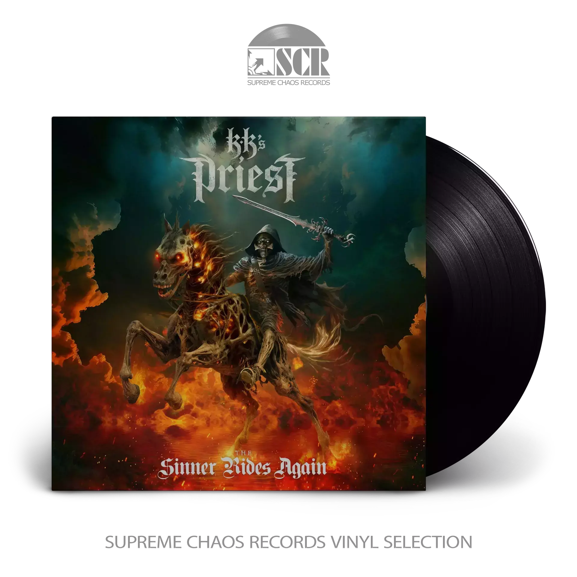 KK'S PRIEST - The Sinner Rides Again · BLACK LP (Heavy Metal Vinyl)