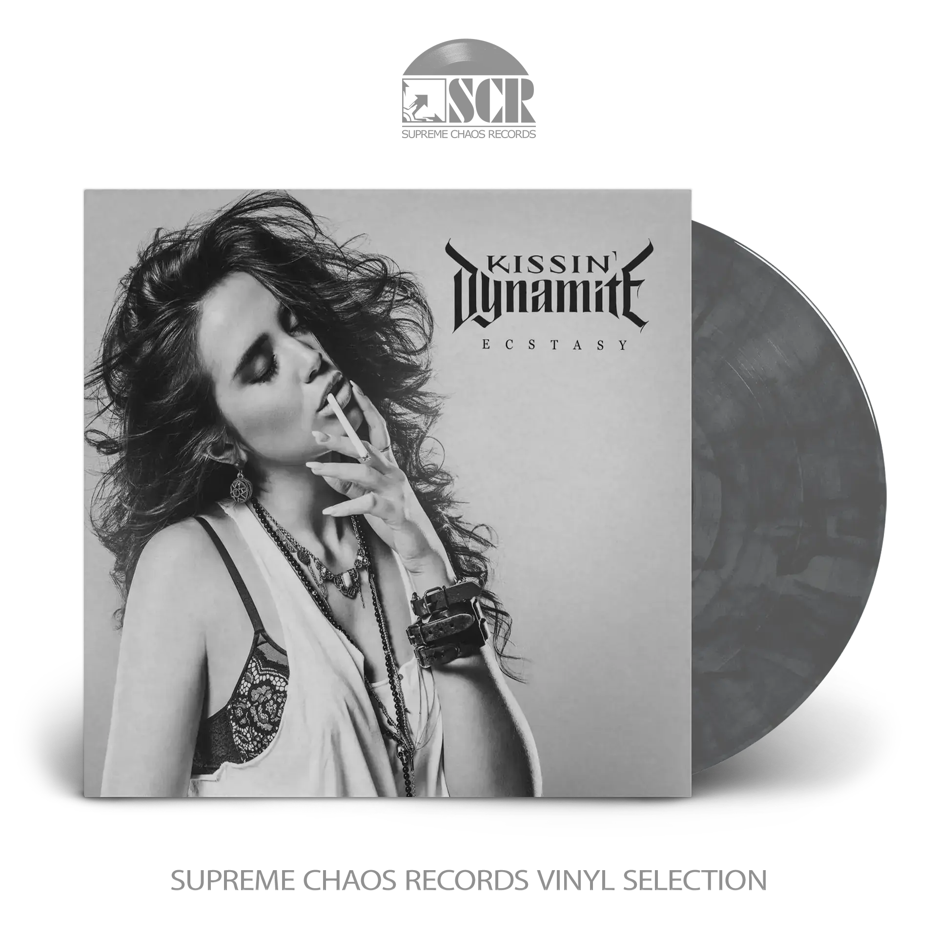 KISSIN' DYNAMITE · Ecstasy | GREY MARBLED LP (Hard Rock Vinyl)