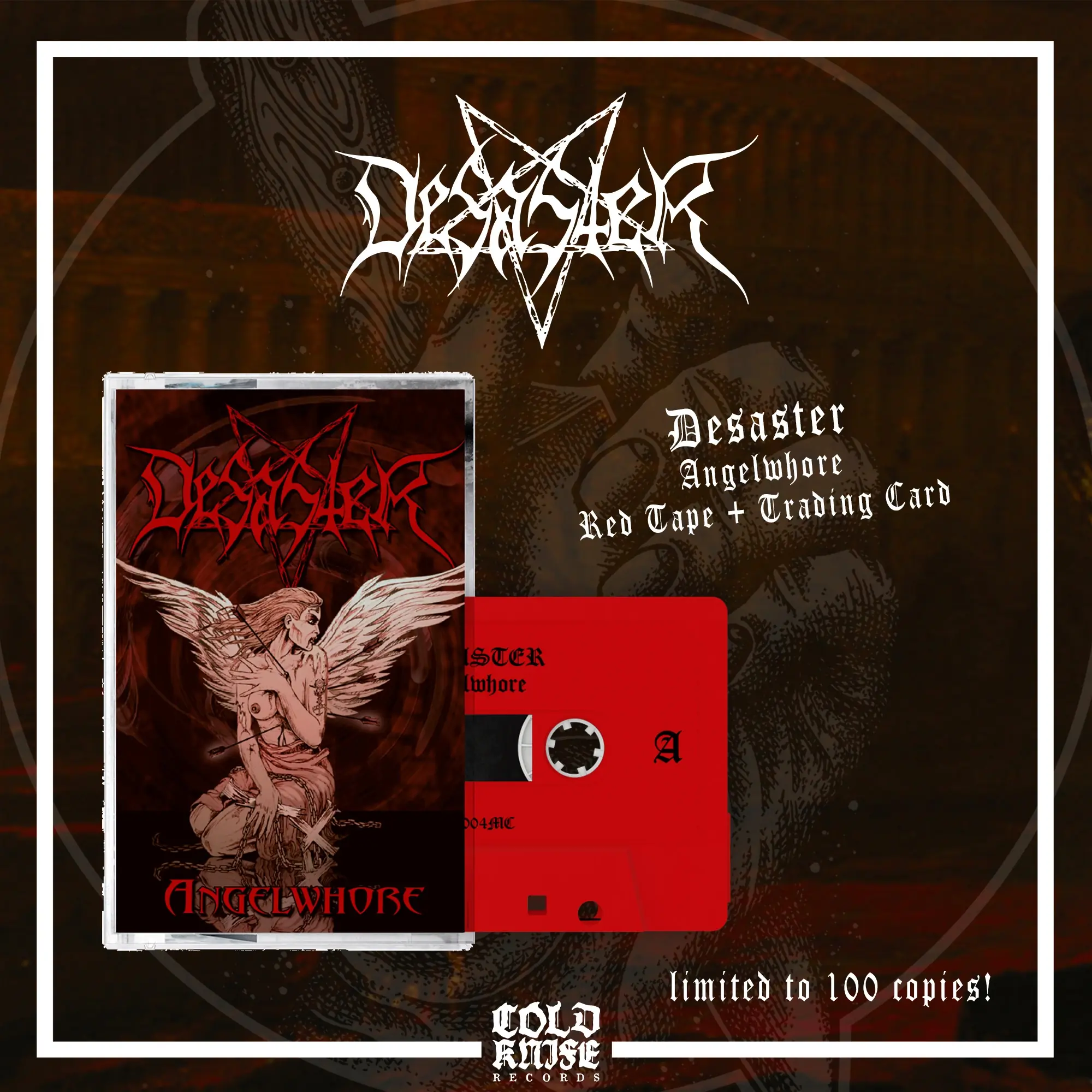 DESASTER · Angelwhore | RED TAPE DESASTER · Angelwhore | RED TAPE (Thrash Metal/Black Metal Tapes)