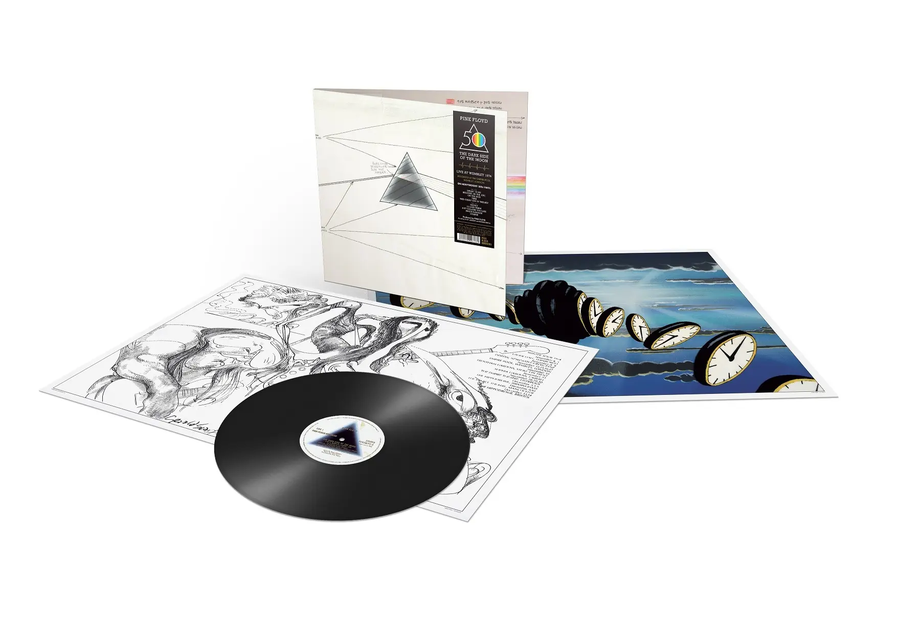 PINK FLOYD - The Dark Side Of The Moon - Live At Wembley 1974 (2023 Master) · BLACK LP