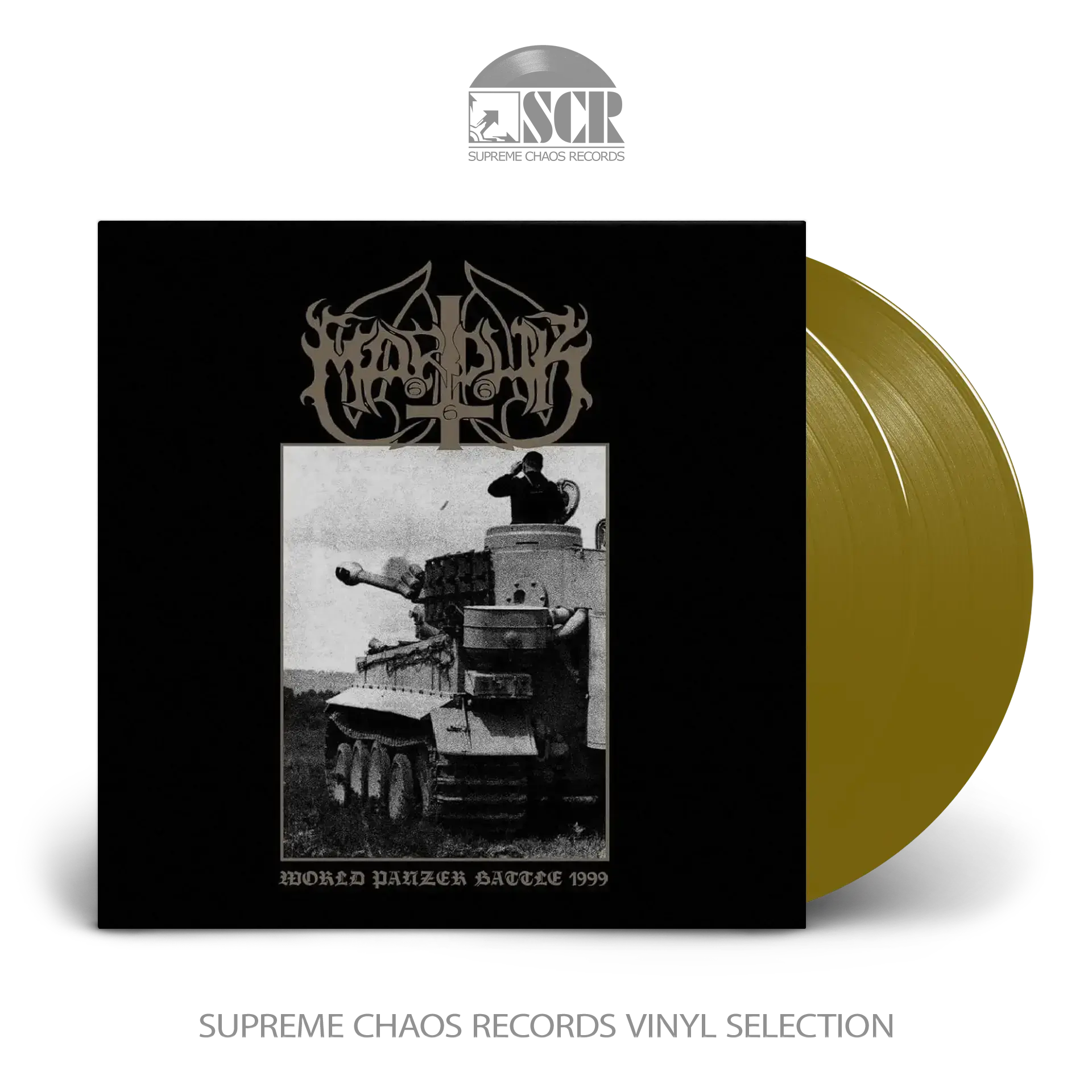 MARDUK - World Panzer Battle 1999 · GOLD 2LP MARDUK - World Panzer Battle 1999 · GOLD 2LP (Black Metal Vinyl)