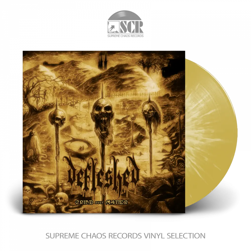 DEFLESHED · Grind Over Matter | GOLD/SILVER LP (Death Metal Vinyl)