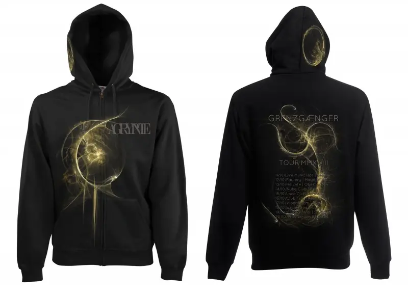 AGRYPNIE - Motiv: Grenzgænger-Album Tour Zipper · ZIP-M (Black Metal Clothes)