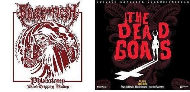 REVEL IN FLESH / THE DEAD GOATS - Split · 7" EP EP (Death Metal Vinyl)
