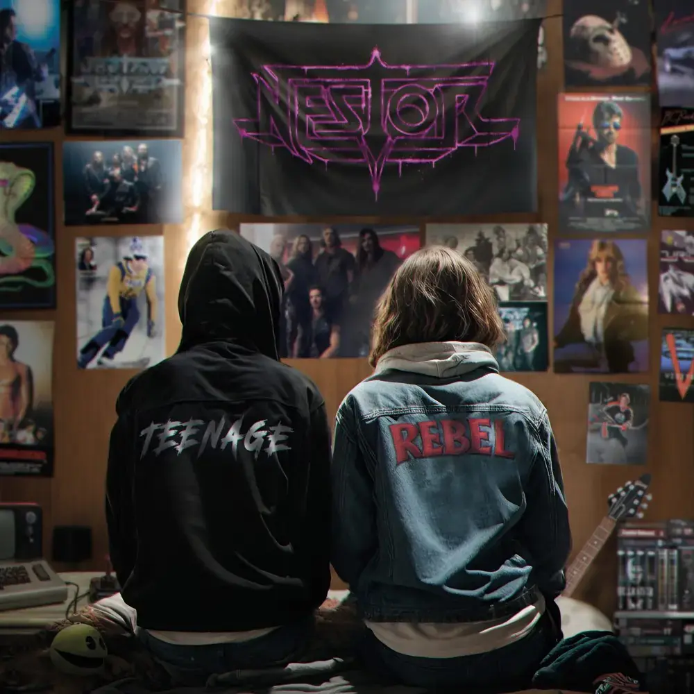 NESTOR - Teenage Rebel · BLACK LP (Hard Rock Vinyl) · Bild 1