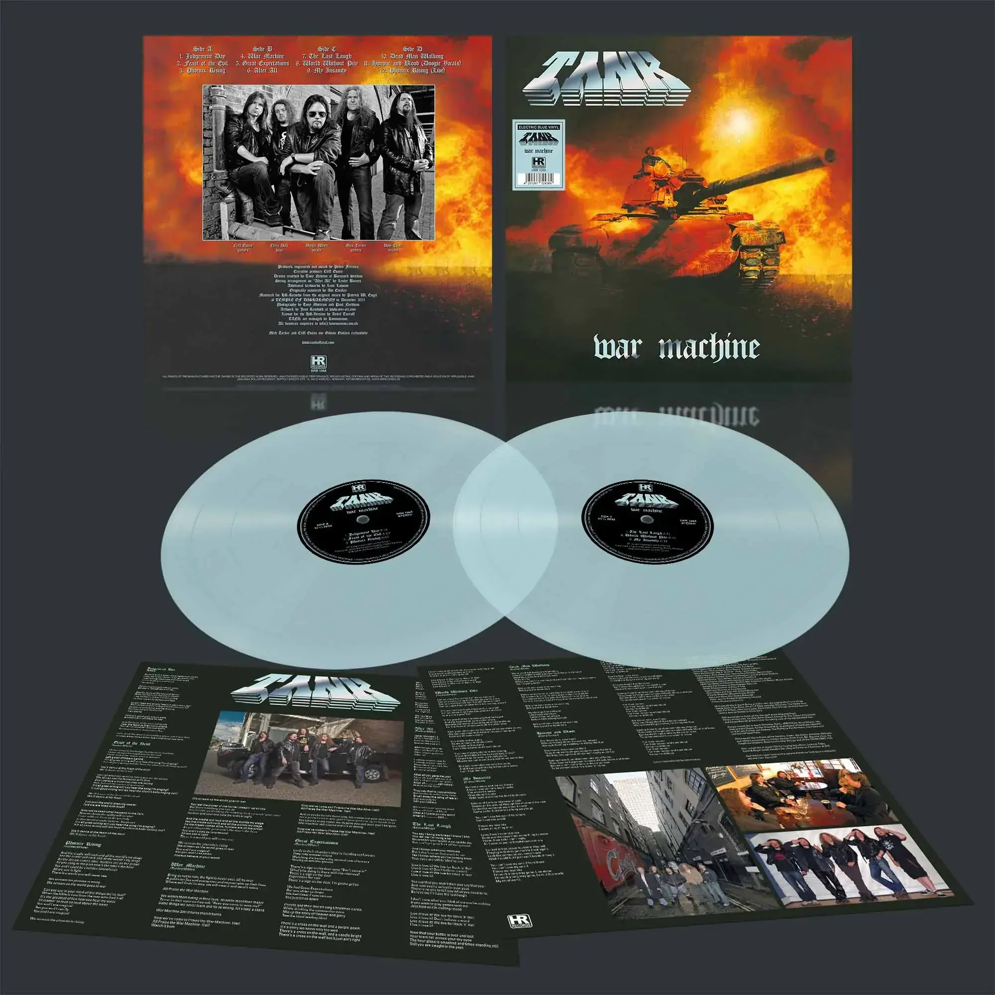 TANK · War Machine | ELECTRIC BLUE 2LP (Heavy Metal/Thrash Metal Vinyl) · Picture 2