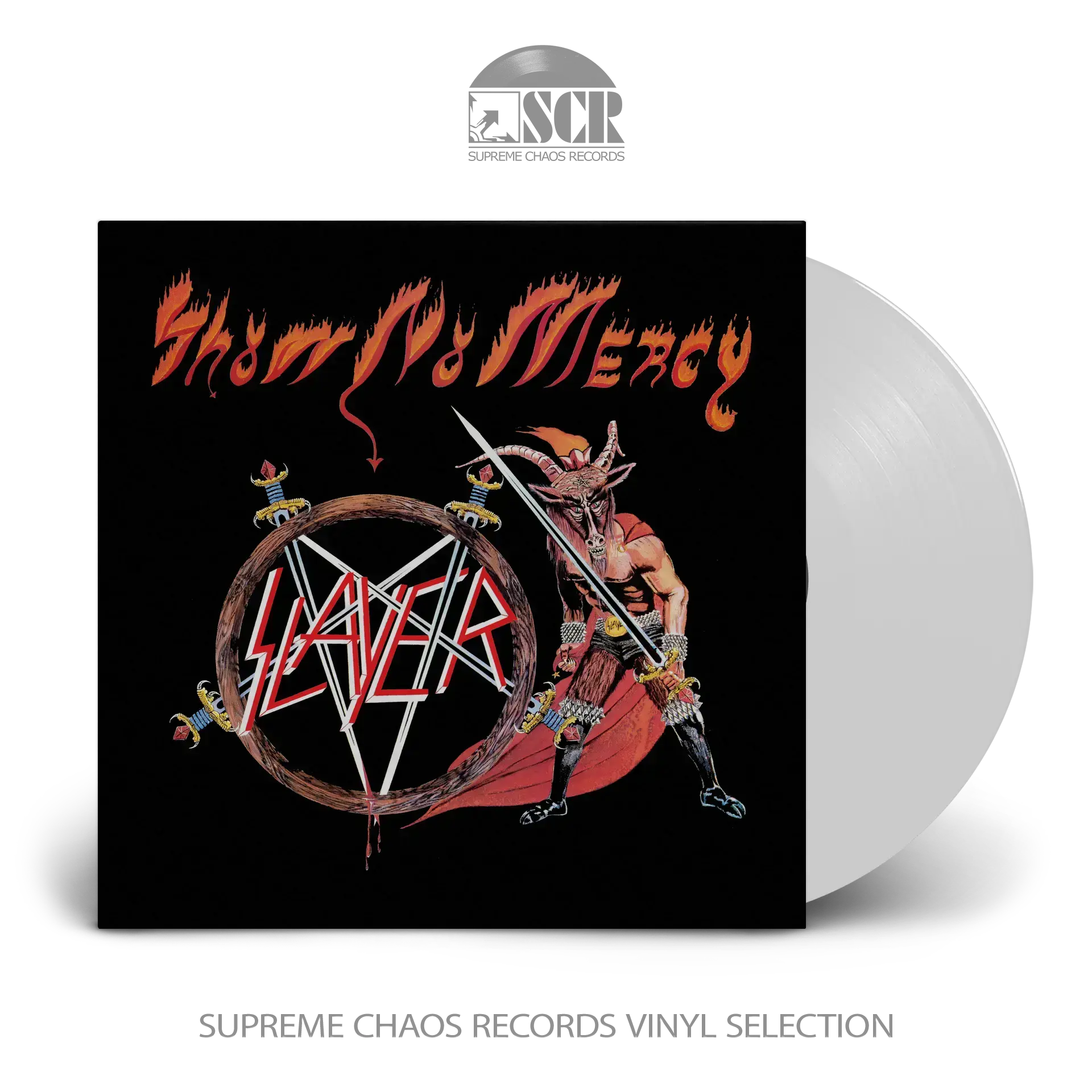 SLAYER - Show No Mercy · WHITE LP SLAYER - Show No Mercy · WHITE LP (Thrash Metal Vinyl)