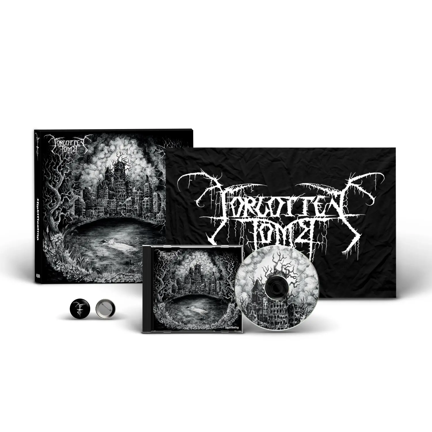 FORGOTTEN TOMB · Nightfloating | CD BOX (Black Metal/Doom Metal CDs)
