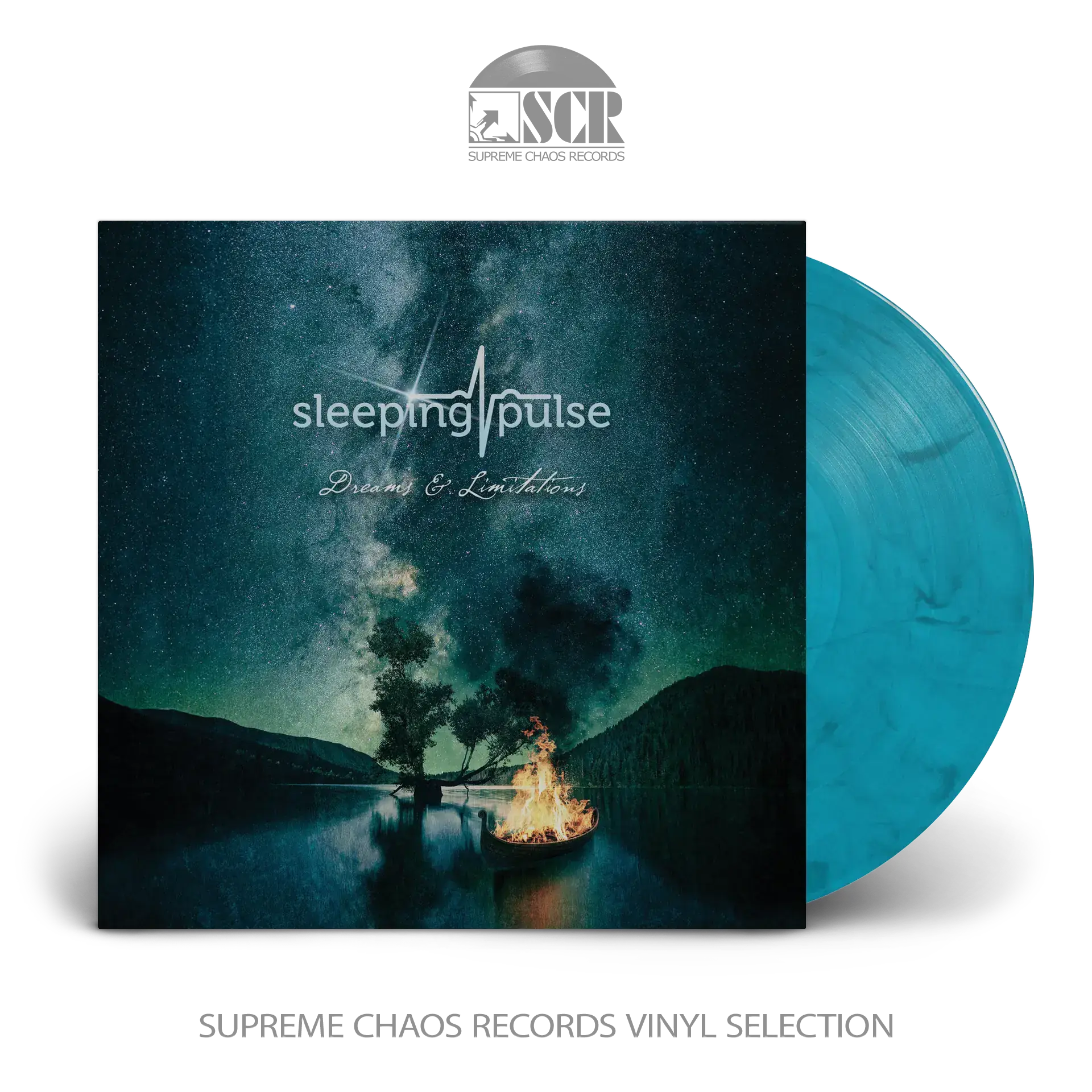 SLEEPING PULSE · Dreams & Limitations | SEABLUE SMOKE MARBLED LP (Progressive Rock/Doom Rock Vinyl)