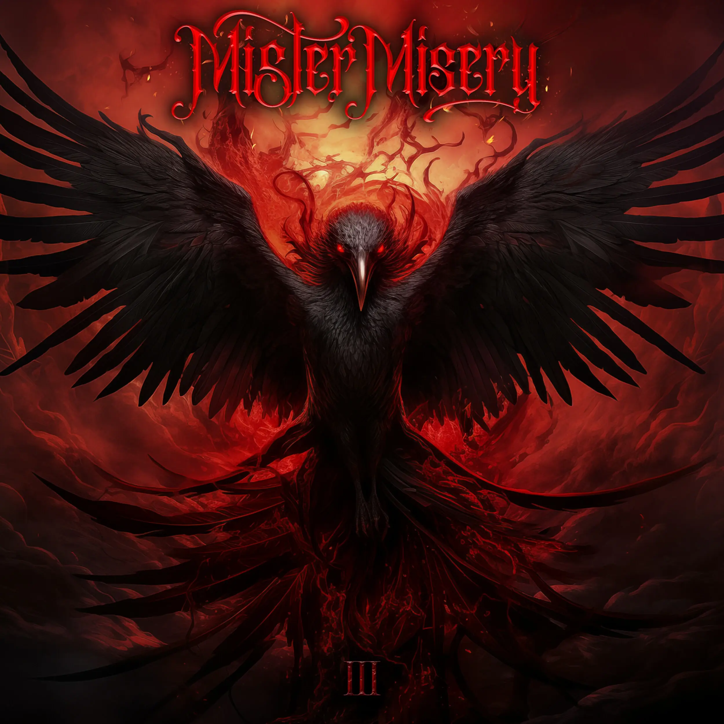 MISTER MISERY - III · TRANSPARENT RED/BLACK MARBLED LP 1