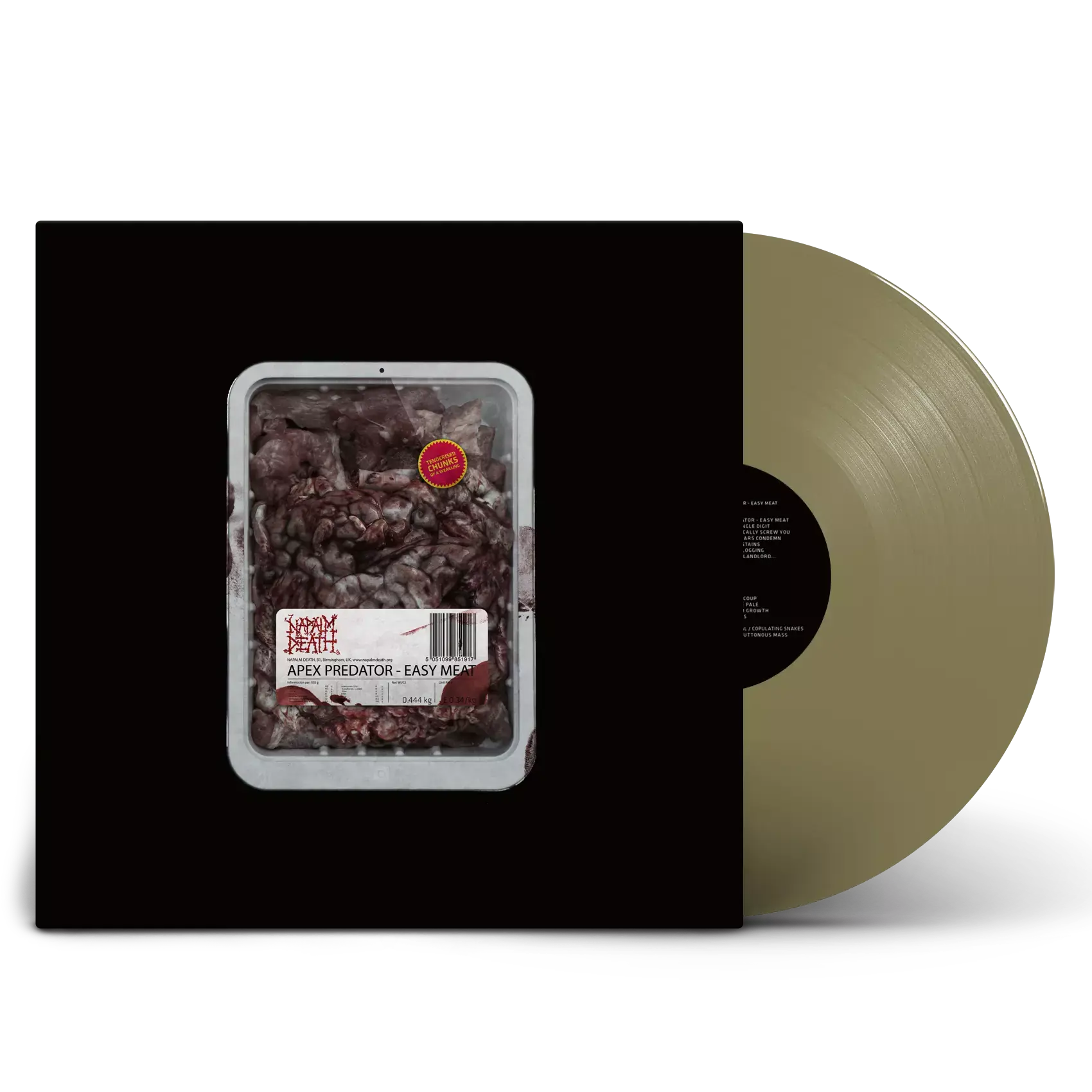 NAPALM DEATH · Apex Predator - Easy Meat | GOLDEN LP NAPALM DEATH · Apex Predator - Easy Meat | GOLDEN LP (Grindcore Vinyl)