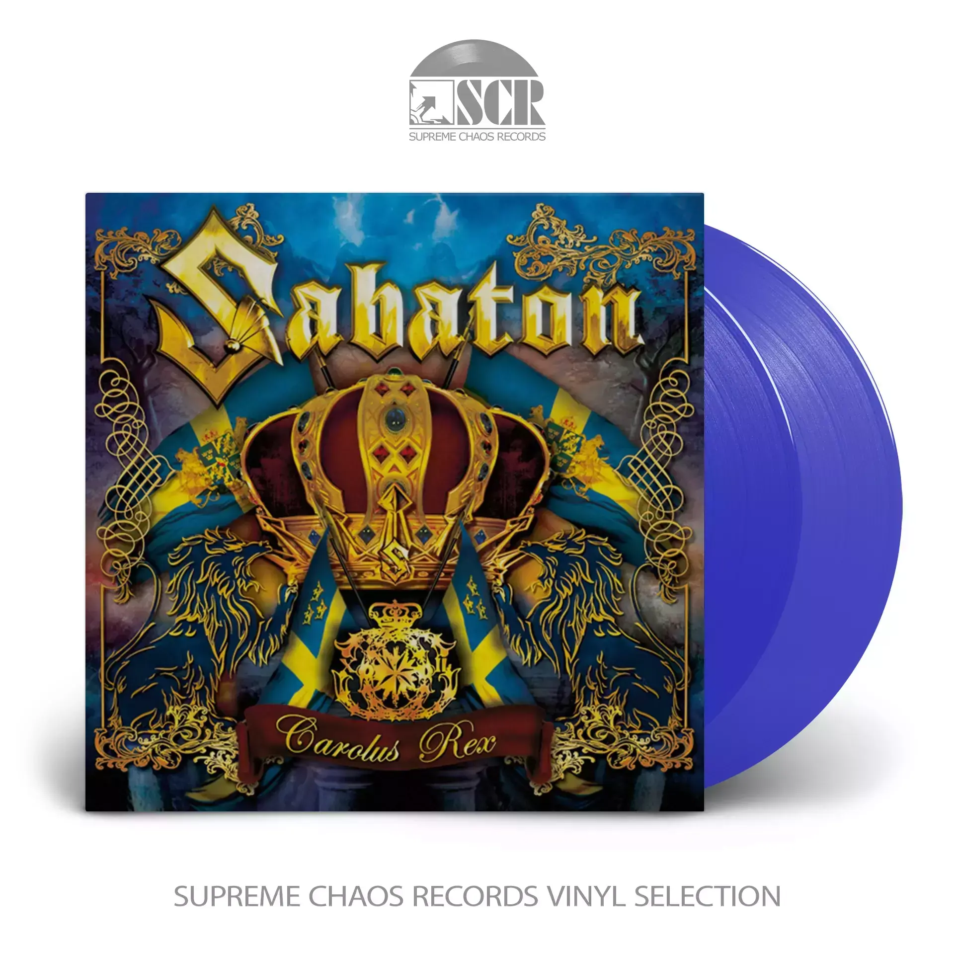 SABATON - Carolus Rex · BLUE 2LP (Heavy Metal Vinyl)
