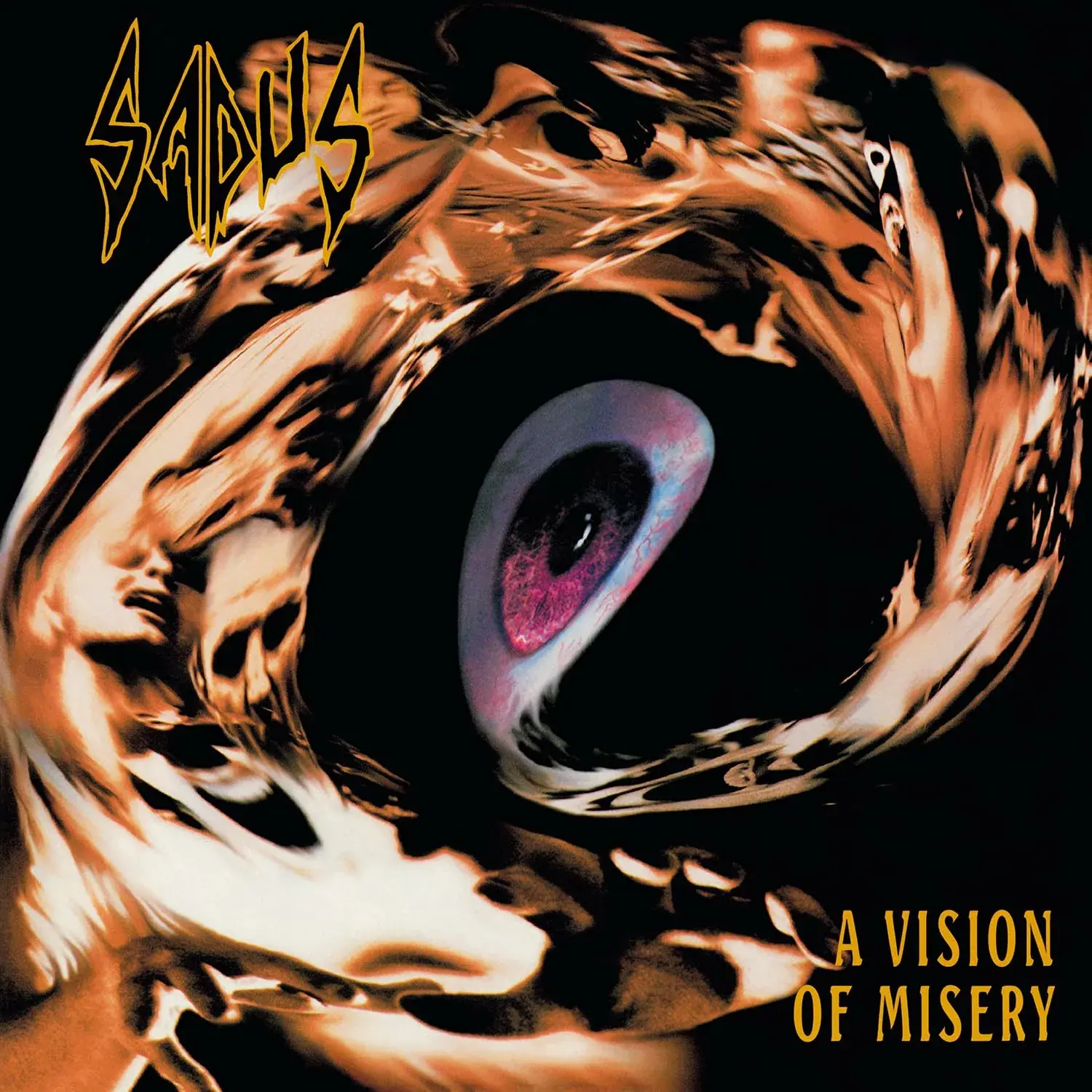 SADUS - A Vision Of Misery · GOLD LP · Picture 1 SADUS - A Vision Of Misery · GOLD LP (Thrash Metal Vinyl) · Picture 1